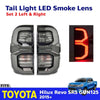 Pair Tail Light Rear Lamp LED Smoke Lens Fits Toyota Hilux Revo SR5 GUN 2015-21