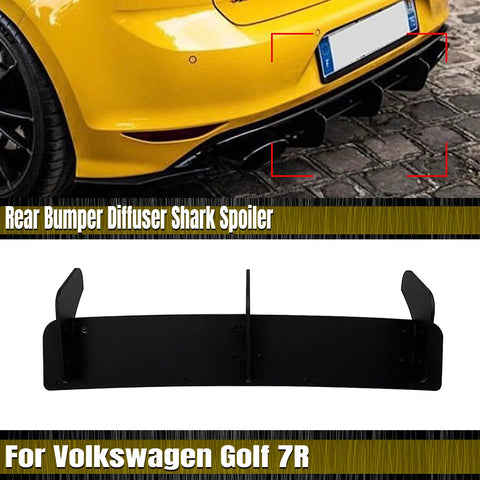 VW Golf 7 MK7 R Rline Rear Bumper Diffuser Lip (2014-2017)