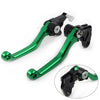 Kawasaki KLX250 D-Tracker CNC Green Pivot Dirt Clutch Brake Levers (1993-1997)