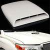 Universal Cars White Decorative Air Flow Intake Hood Scoop Vent Cover
