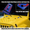 Jeep Wrangler 2007-2018 Dark Blue Engine Hood Hinge Covers