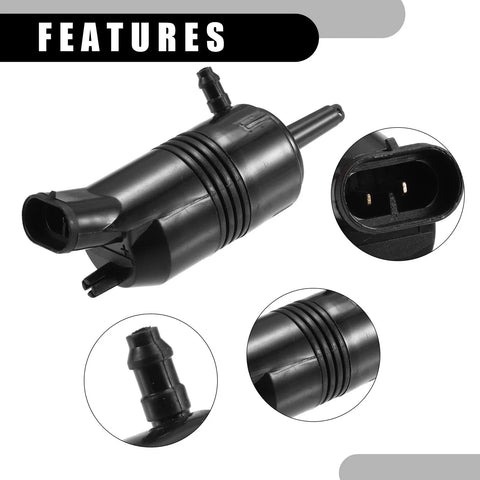 Chevrolet C1500 Rear Windshield Washer Pump Black (1991-1999)