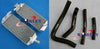 Suzuki RM 250 Aluminum Radiator + Black Hose (1996-1998)