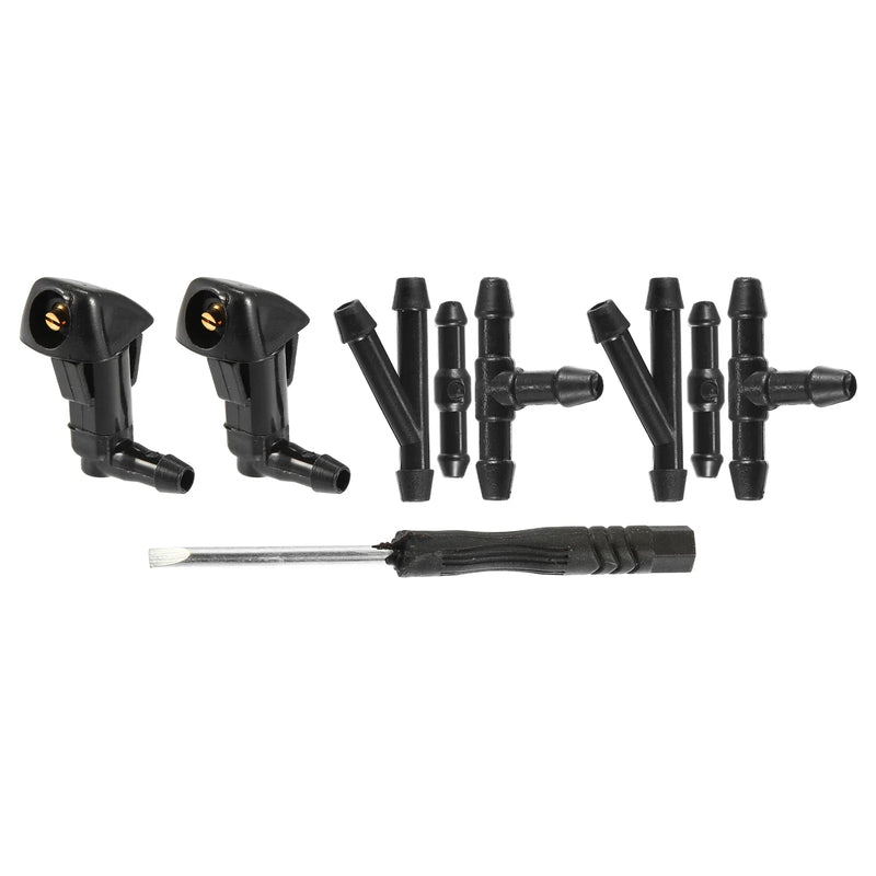 Honda 2 x Windshield Washer Nozzles Kit with Connectors