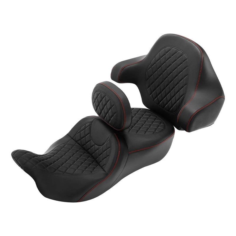 Harley Touring Road Glide Rider Driver Passenger Seat & Backrests (14-23)