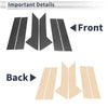 Mazda CX-30 (2020-2024) Carbon Fiber Black 6 Pcs Door Pillar Window Trim