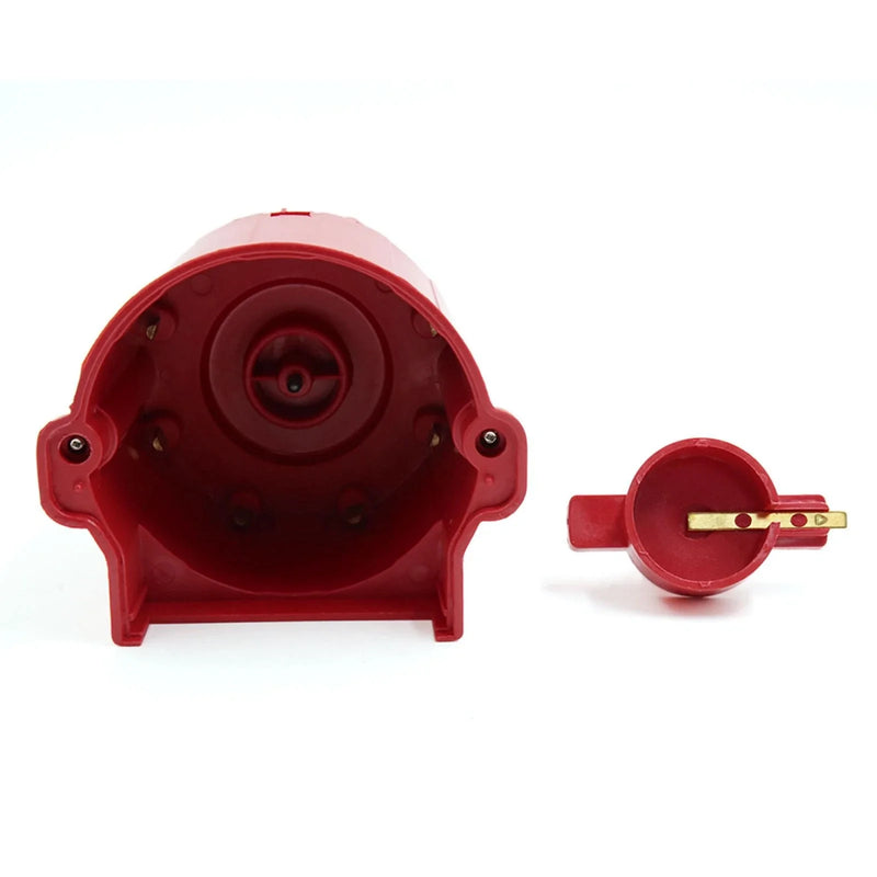 Chevrolet DC 12V Red Ignition Distributor Cap and Rotor External Coil