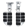 Harley Touring Street Glide Chrome Rear Footpeg Pair (1993-2025)