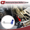 Bosuer M5 Silver Tone Blue Folding Shifter Lever