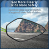 Motorcycle M8/M10 View Mirrors Handlebar Mirrors Black Green Aluminum Alloy