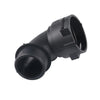 Unknown Vehicle 2x Upper Radiator Coolant Hose Plastic BLK