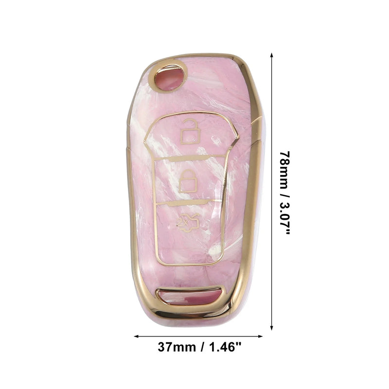 Ford F150 3 x Key Fob Remote Control Cover TPU Shell Pink (2015-2018)