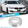 Car Motorcycle Decorative Strips 1.2" Width 164ft Waterproof Silver Tone
