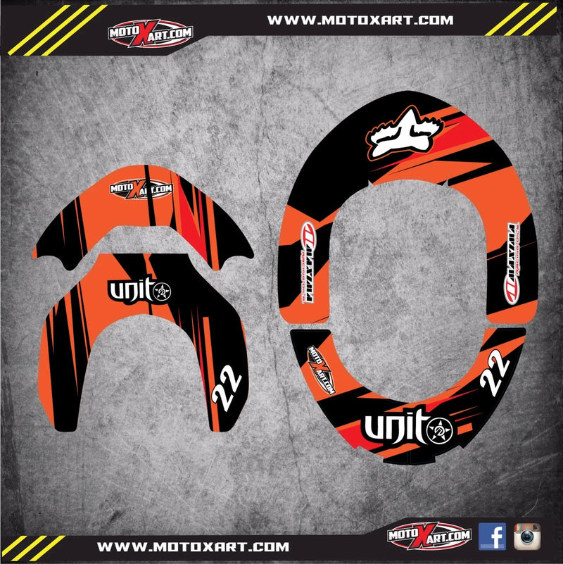 Ortema V3.0 Custom Rider ID Kit DIGGER Style Graphics Decals