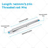 Angle Grinder Polishing Accessories M14 Adapter Rods