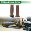 Motorcycle 7/8" 22mm Hand Grips TPU Light Brown