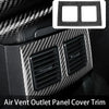 Dodge Challenger Dry Carbon Fiber Rear Air Vent Panel Frame Bezel (2008-2014)