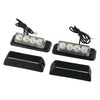 2 x 4-LED Amber Light Lamp Recovery Flashing Breakdown Strobe Grill 12-24V