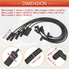 Buick LeSabre Lucerne 6 Pcs Spark Plug Wire Ignition Coil Cable