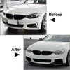 BMW 4 Series Bumper Lip Spoiler & Side Splitter Canards Cover (2014-2020)