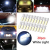 Universal Vehicles T10 194 W5W COB 2835 SMD 12 x LED Car License Light Bulbs