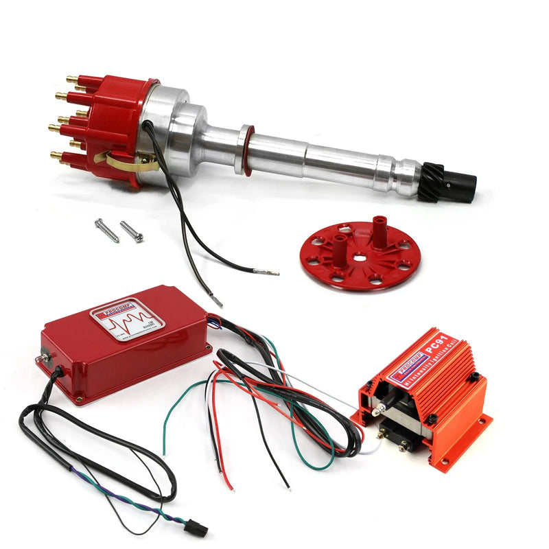 Chevy SBC 350 BBC 454 Pro Billet Distributor & Coil Kit