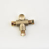 Metric M10-3 / 16 Pipe 10mm 3 Way Brake T Piece Tee / 3 Nuts /