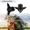 Make Model 0.59" Aluminum Alloy Plastic Motorcycle Slider Frame 2 Pcs Black