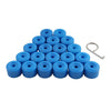 Volkswagen Golf, Passat, Beetle 17mm Blue Wheel Lug Nut Bolt Cover Caps