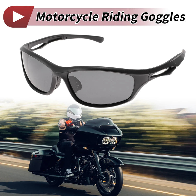 Make Model 1 Pc Motorcycle Riding Goggles Deep Gray Lens Black Frame