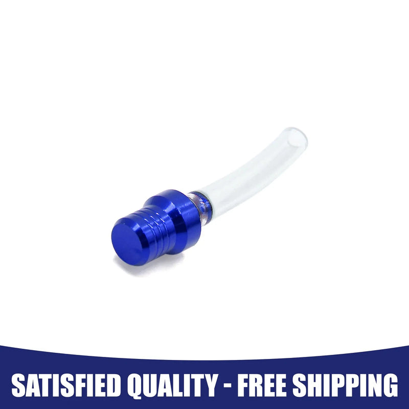 Motorcycle Blue Fuel Tank Cap Valve Vent Breather Hose Pipe