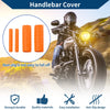 Motorcycle 1 1/8" / 29mm Hand Grips Cover Handlebar Grips Rubber Orange