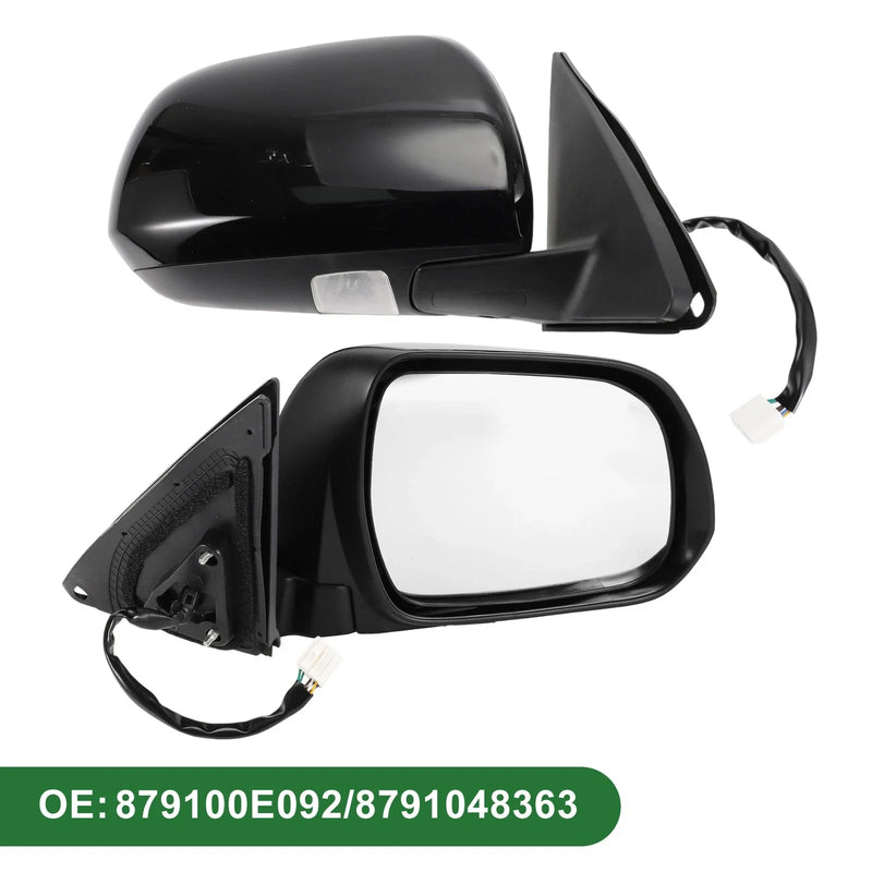 Toyota Highlander Right Side Door Mirror Gloss Black (08–13)