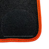 BMW i3 Series I01 (2014-2022) Orange Trim AutoWin Black Floor Mats