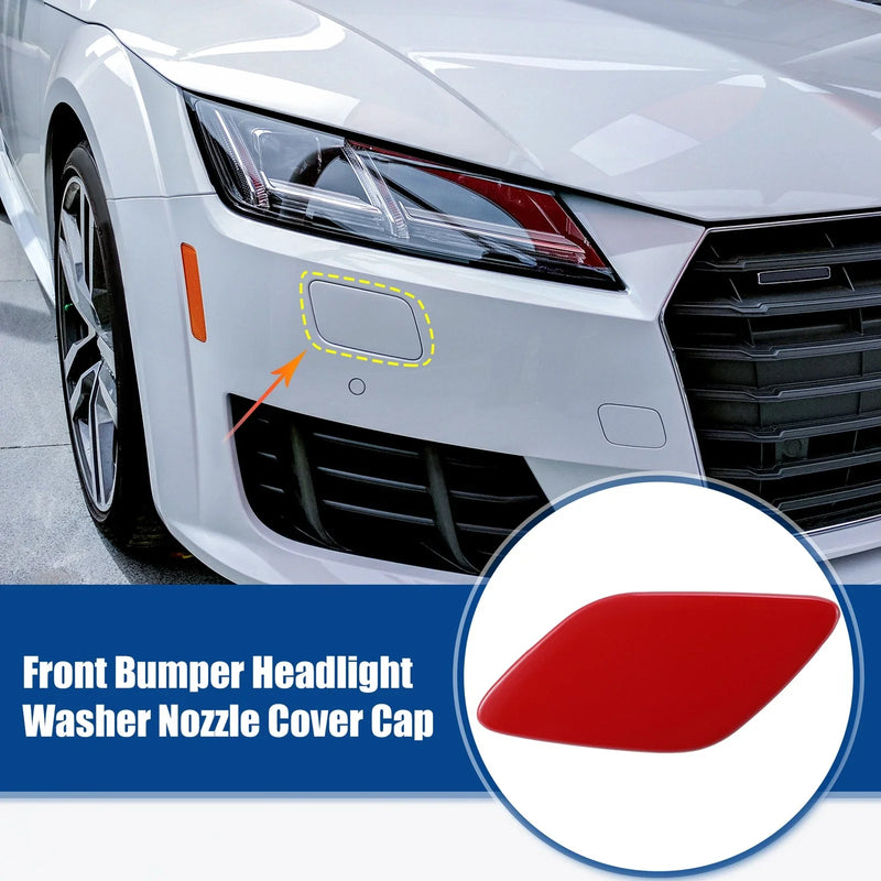 BMW 328i Red Front Left Bumper Headlight Washer Nozzle Cover Cap