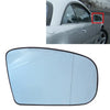 Mercedes S55 Right Blue Heated Side Mirror Glass with Plate (2001-2003)