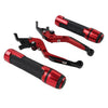 Yamaha YZF R1 R6S Red Extendable Brake Clutch Lever Grip Set (2004-2023)