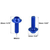 Motorcycle 10pcs Windscreen Screws M5 5mm Fairing Bolt Blue