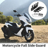 Motorcycle 1 Set Fall Side Guard Front Fender Protection Mud Guards Black