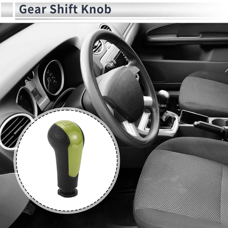 Chevrolet Spark Green Black Plastic 5-Speed Shift Knob