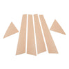 Kia Forte K3 6 x Silver Pillar Post Window Cover Trim (2009-2012)