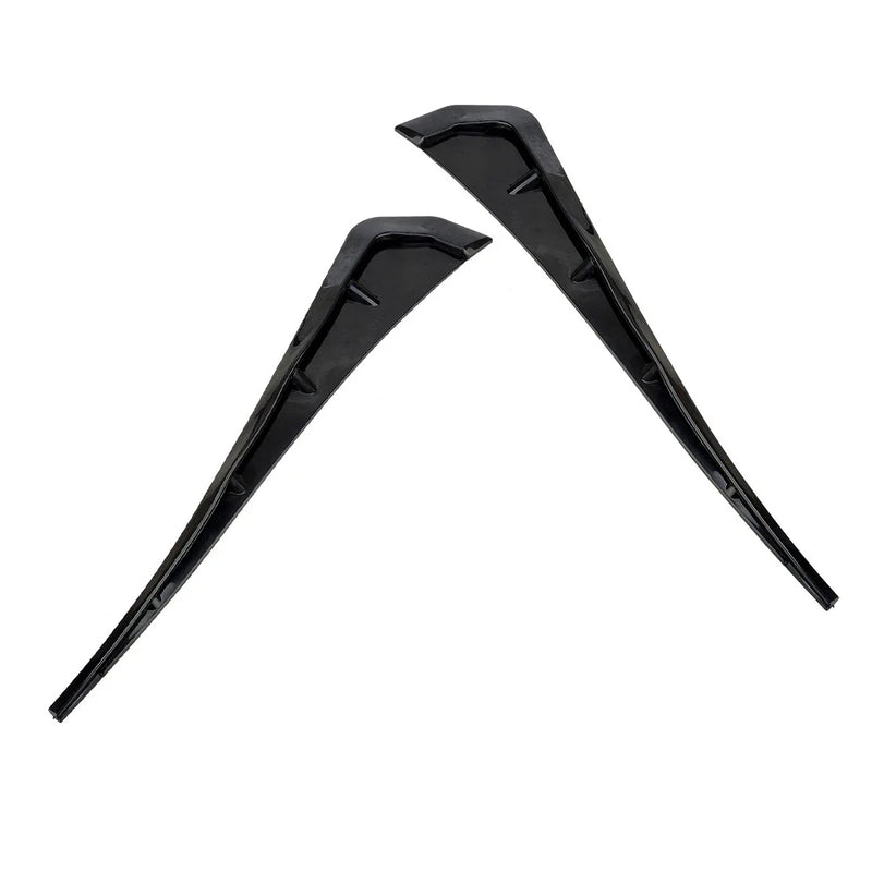 Universal Fit 2 x Gloss Black Side Window Fender Covers