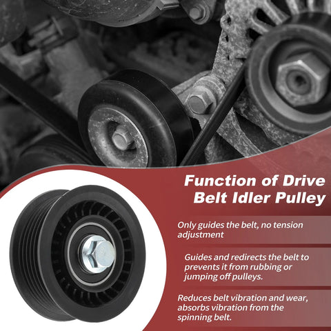 Chevrolet, GMC, Cadillac Accessory Drive Belt Idler Pulley