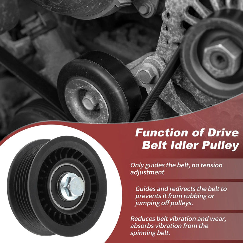 Chevrolet, GMC, Cadillac Accessory Drive Belt Idler Pulley
