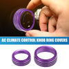 Dodge Durango 2014-2020 - Purple AC Radio Switch Knob Cover Decals (Set of 3)