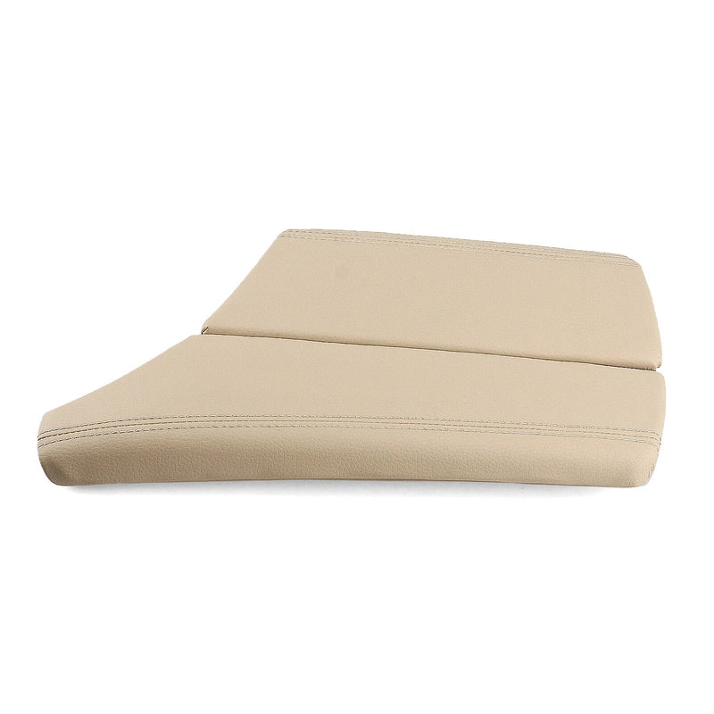 BMW 5 Series Beige Leather Center Console Armrest Cover (2010-2017)