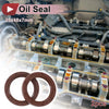 Vehicle Oil Seal 35x48x7mm FKM Rubber Brown 2 x Pcs