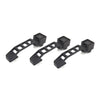 Jeep Wrangler JK JKU Black Exterior Outer Door Handles 3 x Kit (2007-2017)