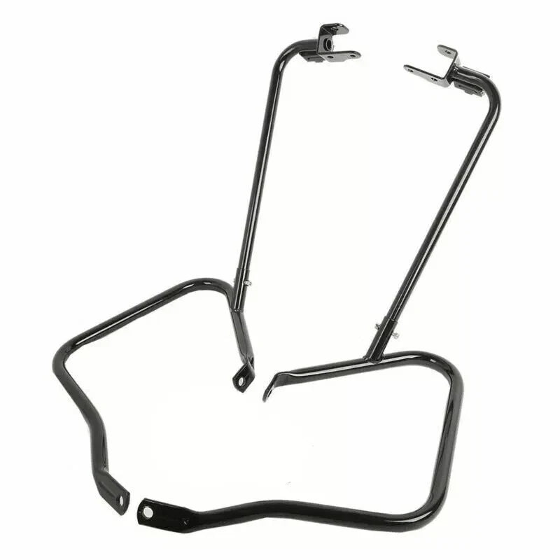Harley Road Glide Black Saddlebag Luggage Bracket Guard (2014-2023)