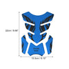 Motorcycle Universal Protector Sticker / 1 x 3D PVC Rubber Pad Emblem Blue